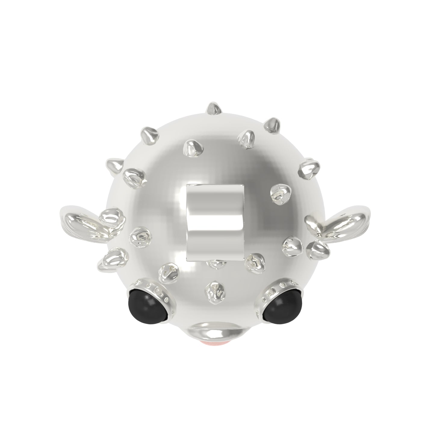 Niedlicher Pacific Puffer Anhänger-Sterlingsilber