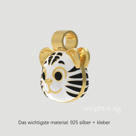 Chinesischer Sternzeichen-Anhänger-Goldener Tiger