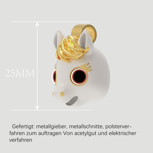 Chinesischer Sternzeichen-Anhänger-Goldenes Pferd