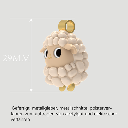 Chinesischer Sternzeichen-Anhänger-Goldene Schafe