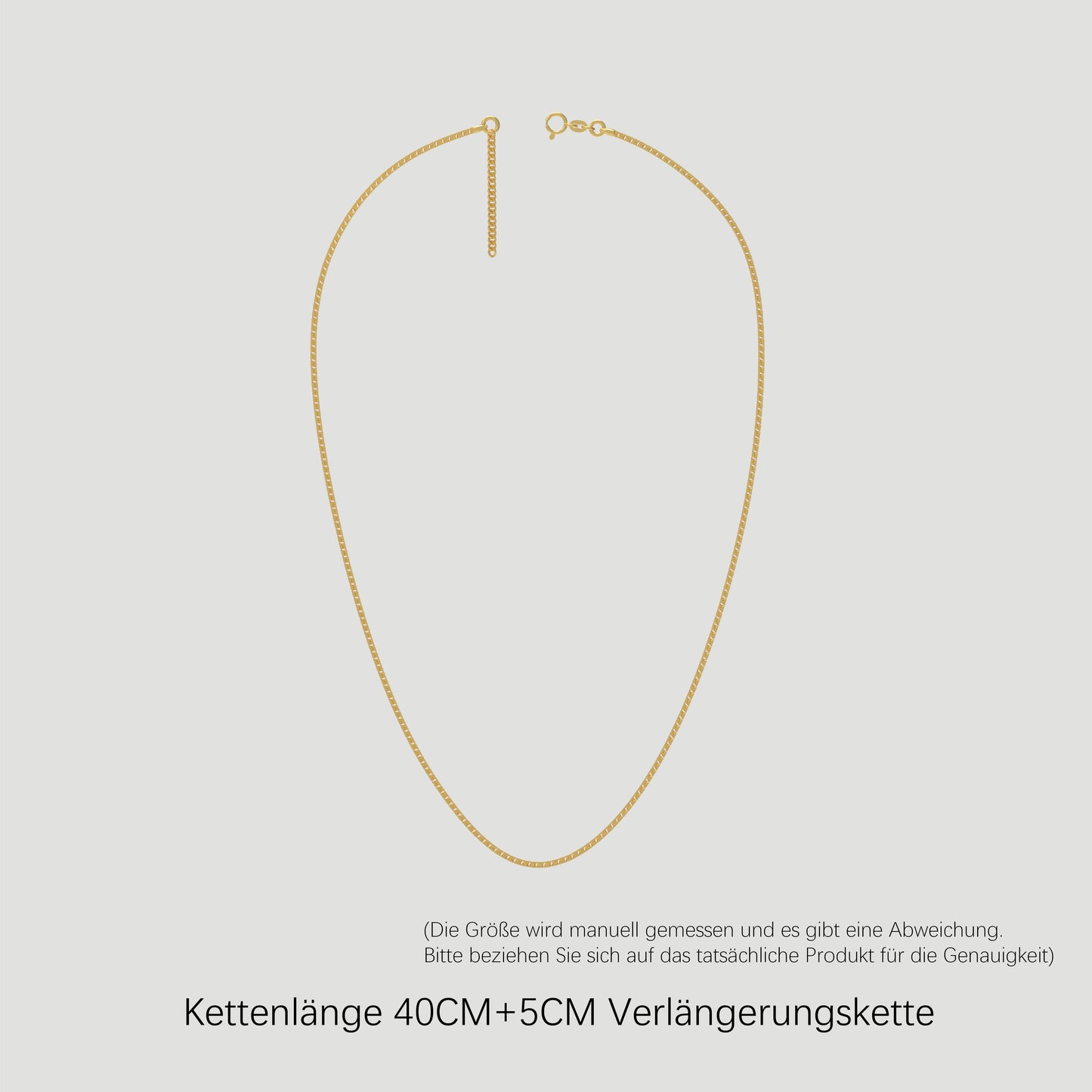 Modische kleine vergoldete Kette