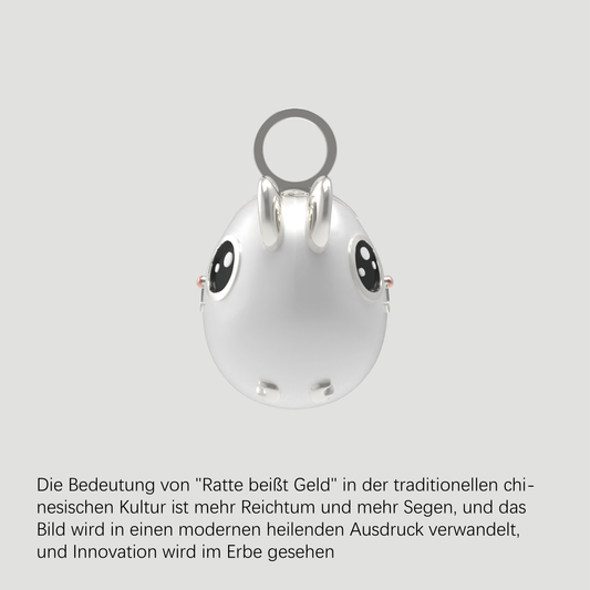 Chinesischer Sternzeichen-Anhänger-Silberne Maus