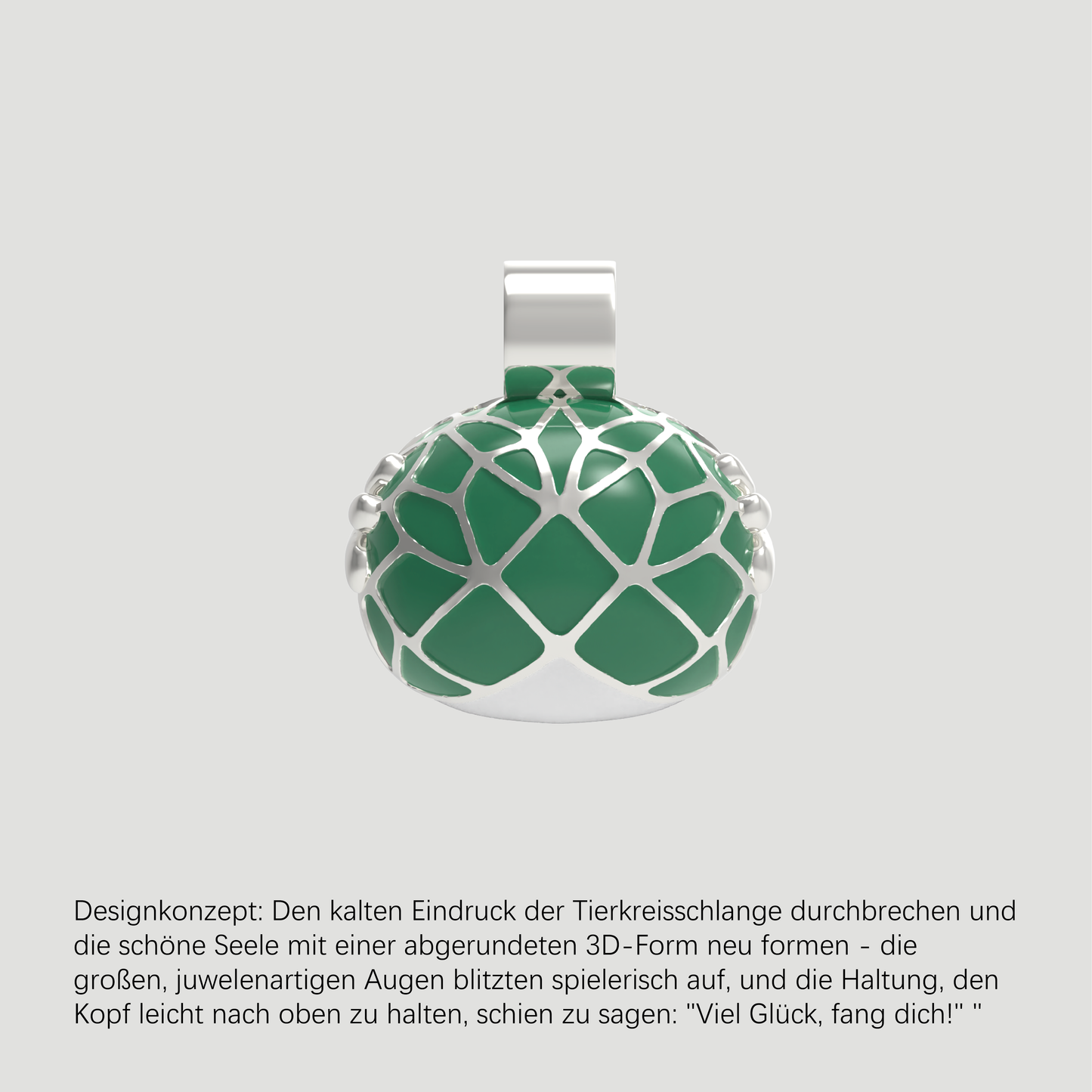 Chinesischer Sternzeichen-Anhänger-Silberschlange