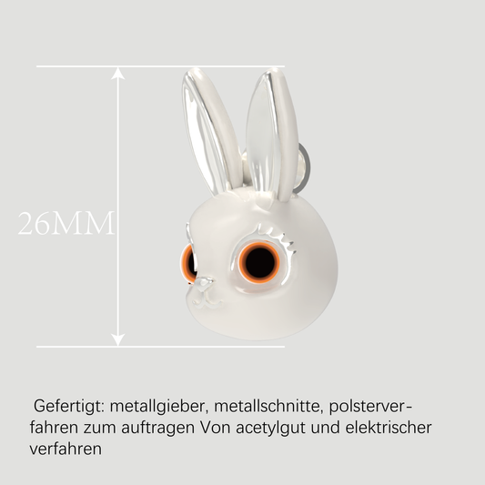 Chinesischer Sternzeichen-Anhänger-Silbernes Kaninchen