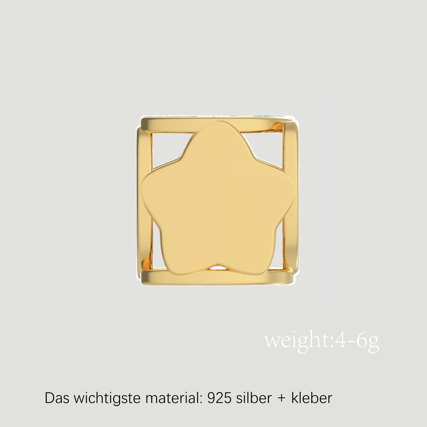 Fashion-Anhänger Buchstabe C-Pures Gold