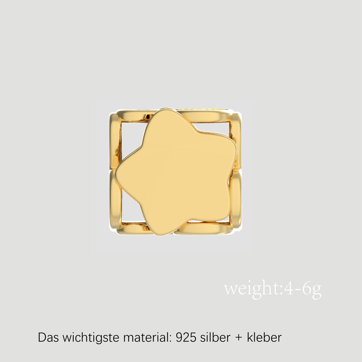 Fashion-Anhänger Buchstabe K-Pures Gold