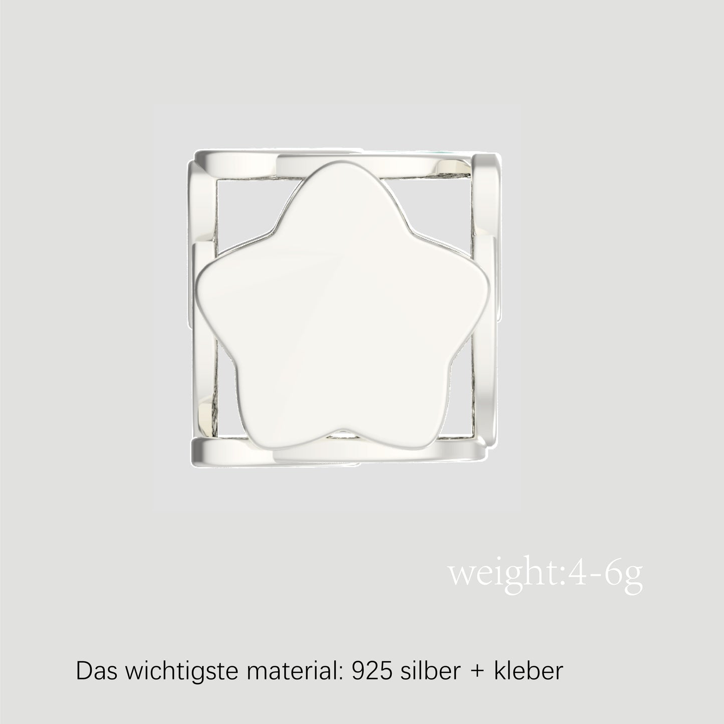 Fashion-Anhänger Buchstabe Q-Sterlingsilber