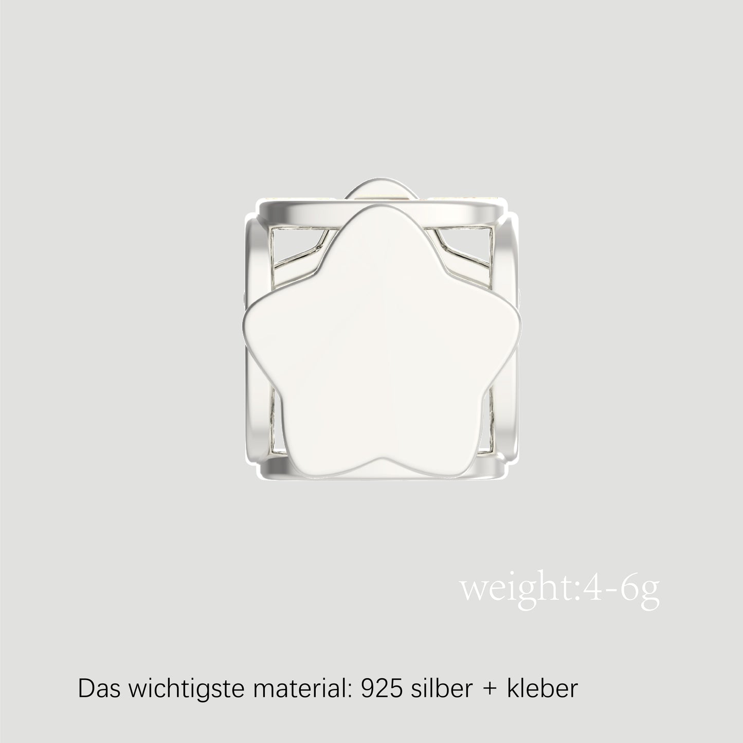 Fashion-Anhänger Buchstabe U-Sterlingsilber