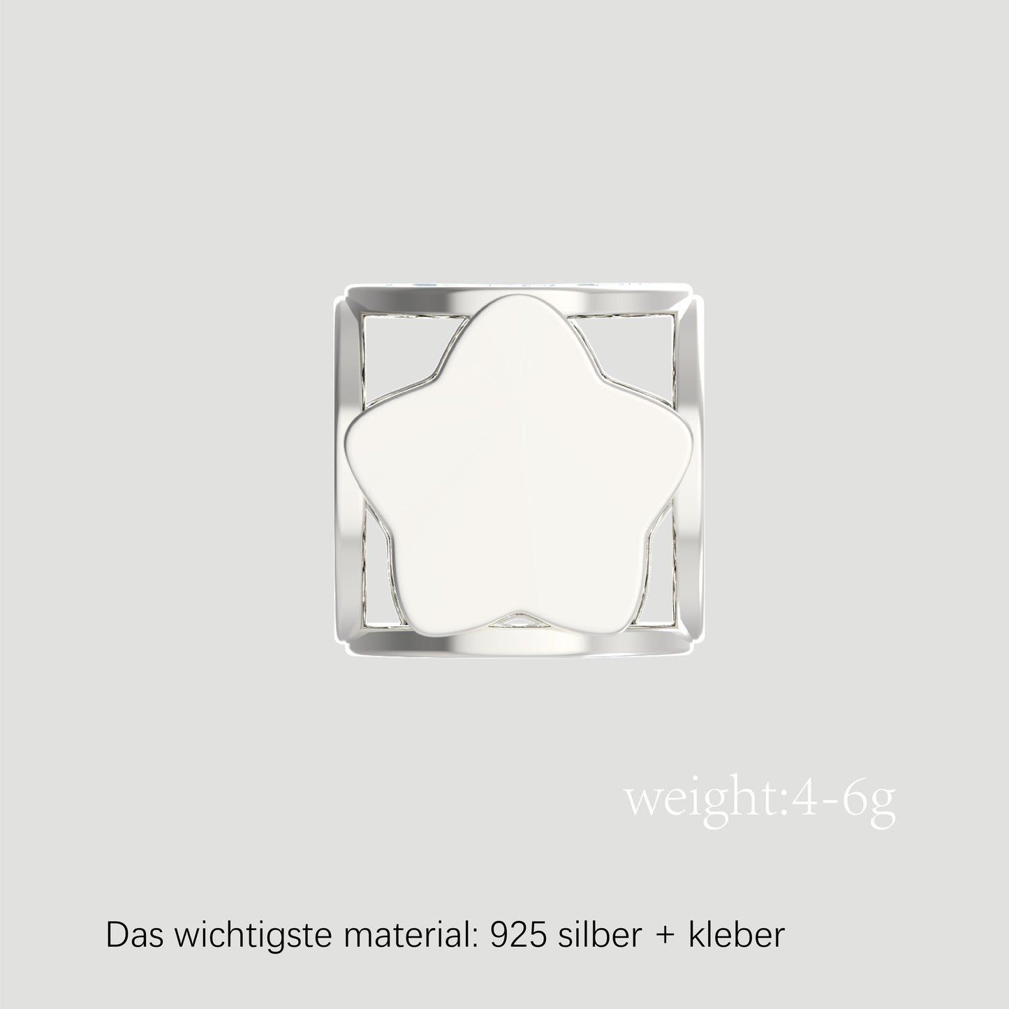 Fashion-Anhänger Buchstabe V-Sterlingsilber