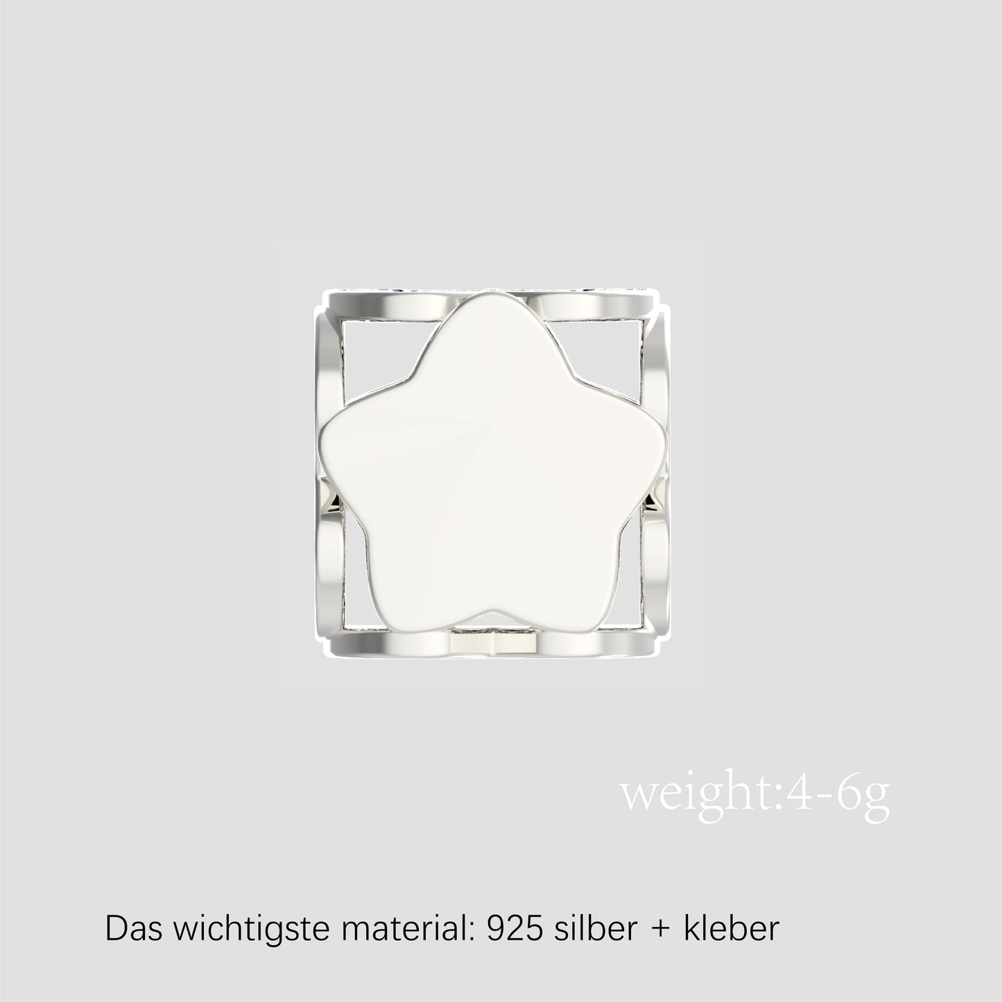 Fashion-Anhänger Buchstabe W-Sterlingsilber