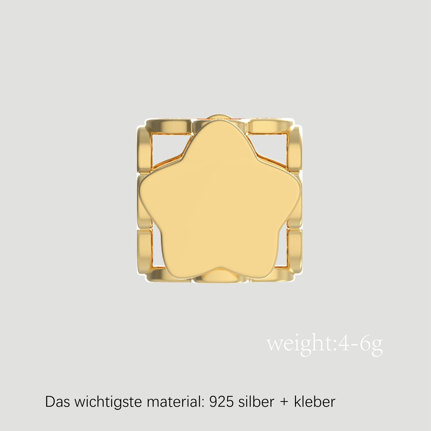 Fashion-Anhänger Buchstabe Y-Pures Gold