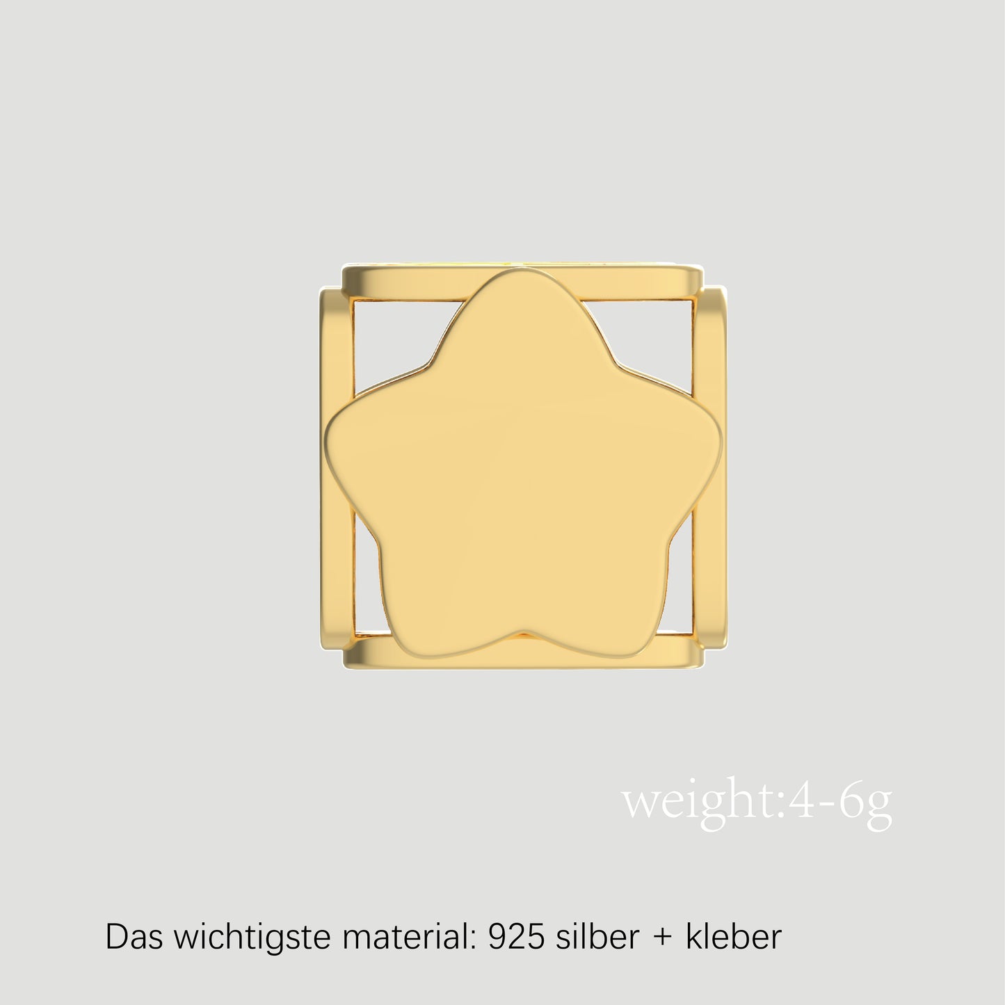 Fashion-Anhänger Buchstabe Z-Pures Gold