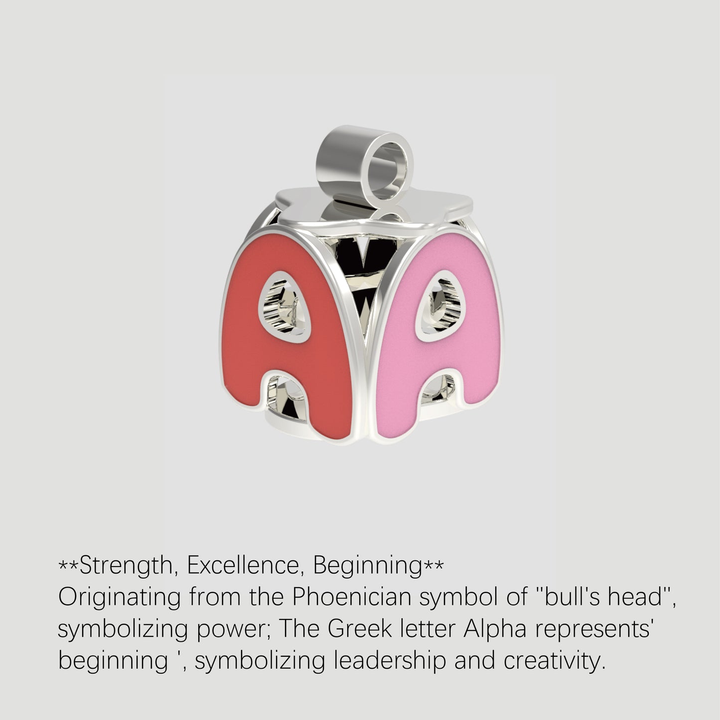 Fashion-Anhänger Buchstabe A-Sterlingsilber