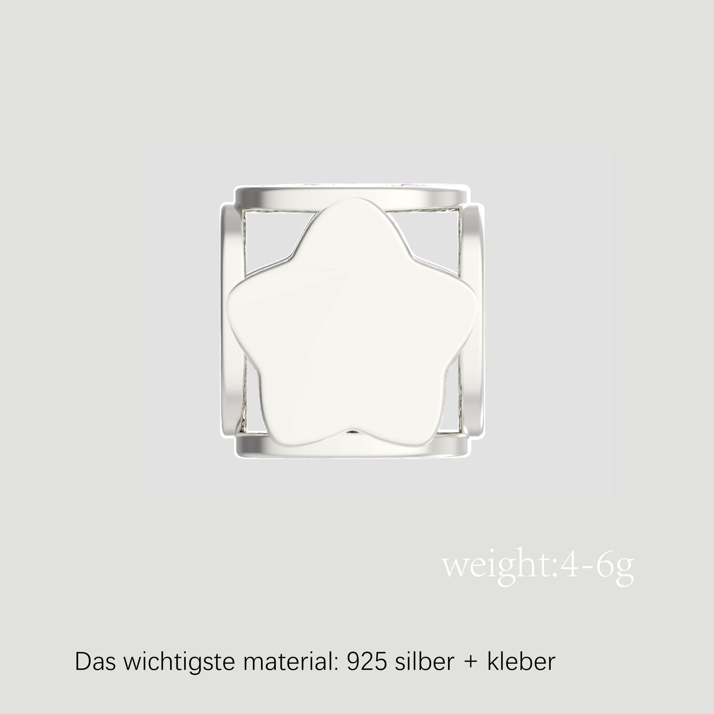 Fashion-Anhänger Buchstabe B-Sterlingsilber