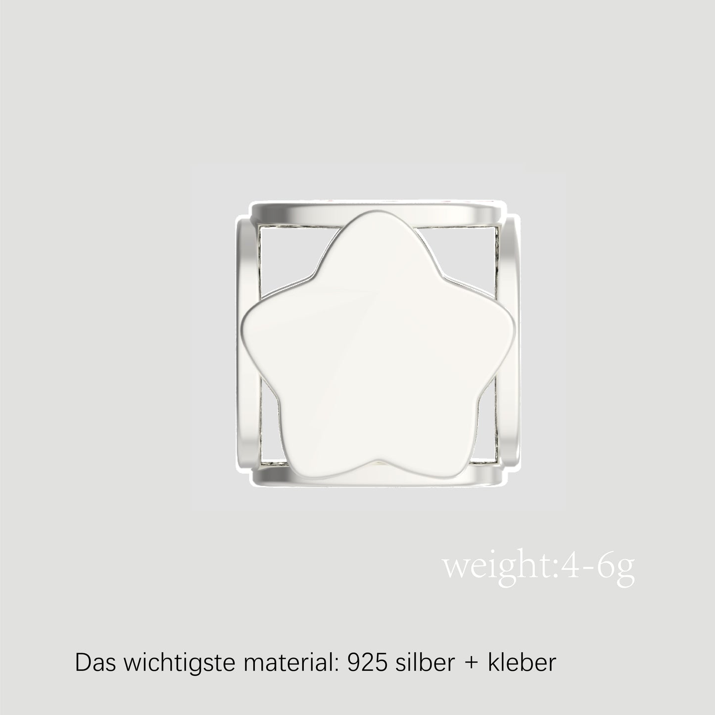 Fashion-Anhänger Buchstabe D-Sterlingsilber