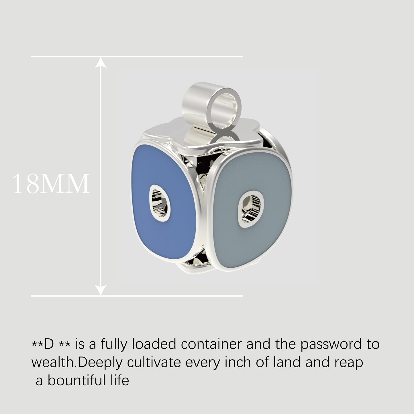 Fashion-Anhänger Buchstabe D-Sterlingsilber