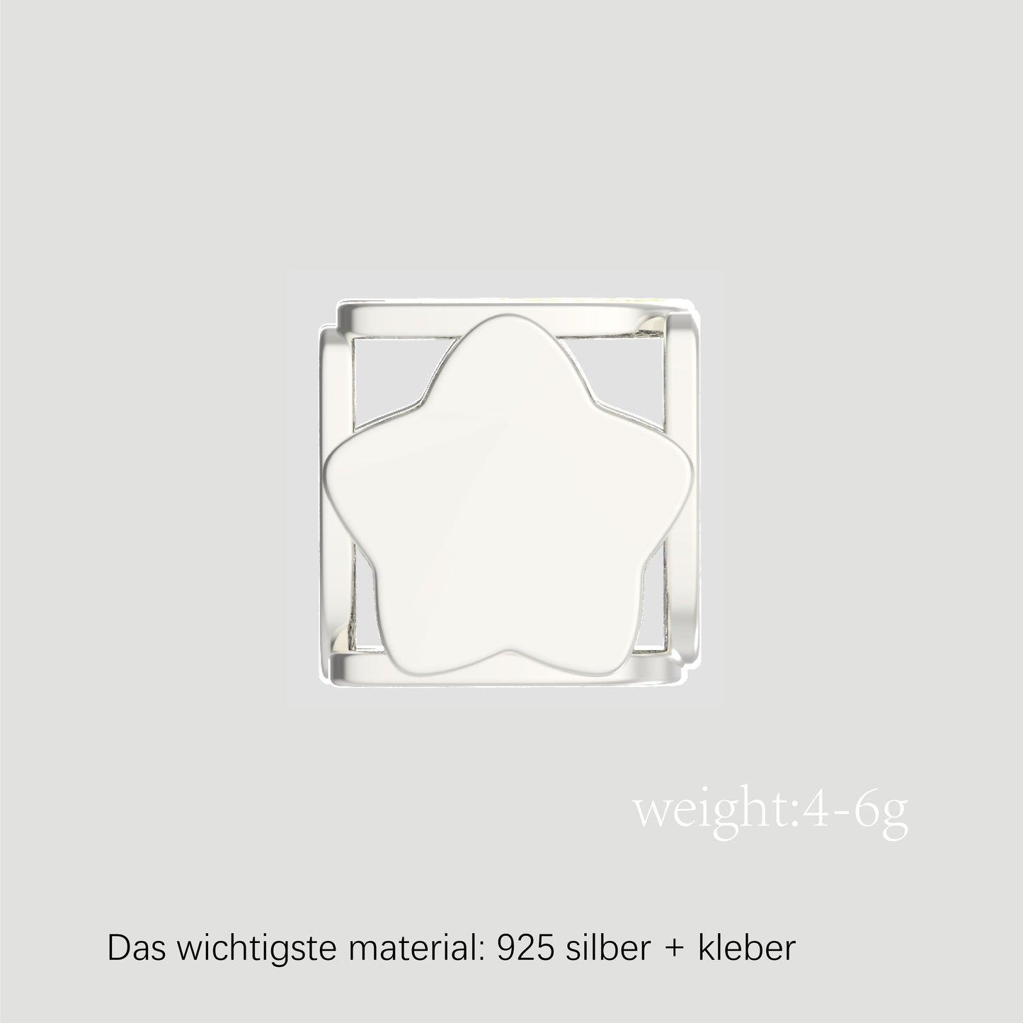 Fashion-Anhänger Buchstabe E-Sterlingsilber