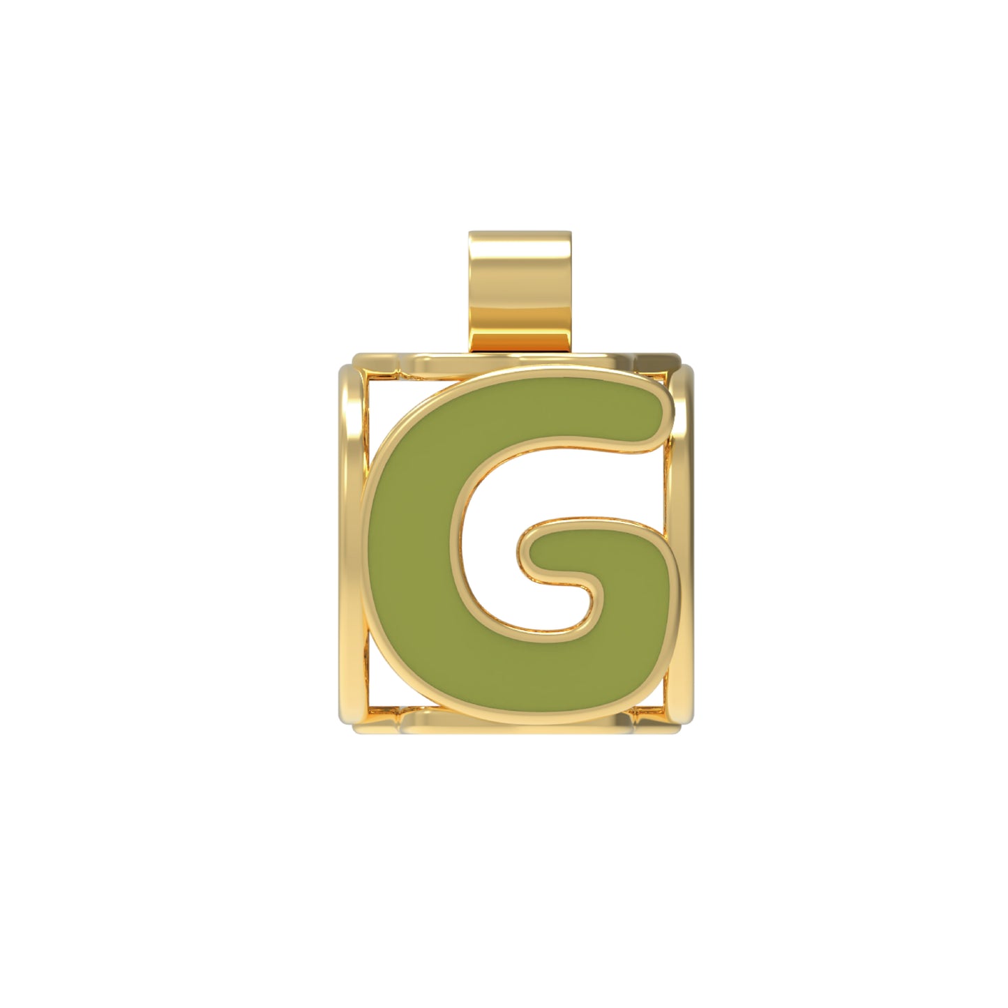 Fashion-Anhänger Buchstabe G-Pures Gold