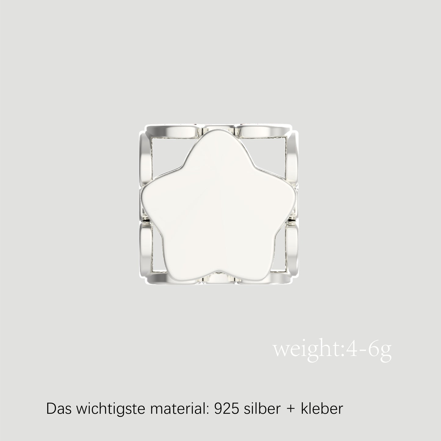 Fashion-Anhänger Buchstabe H-Sterlingsilber