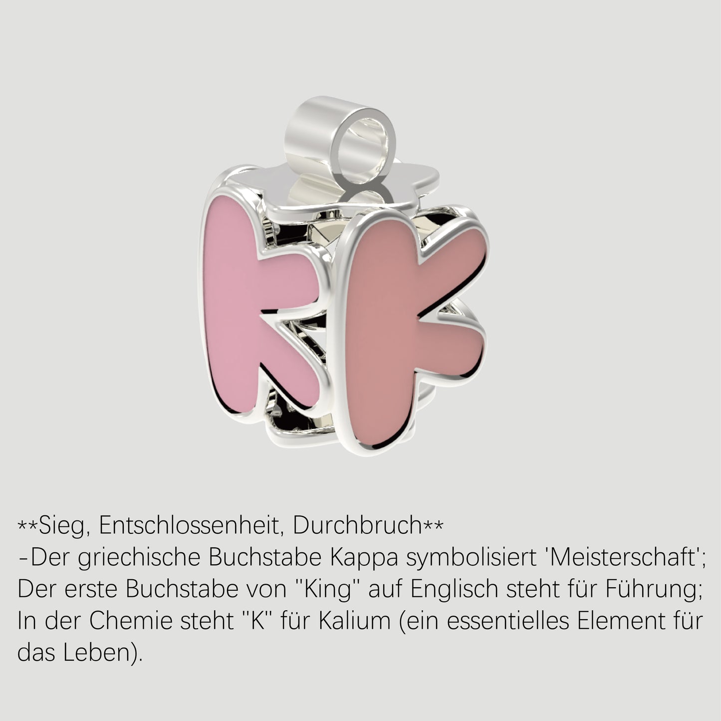 Fashion-Anhänger Buchstabe K-Sterlingsilber