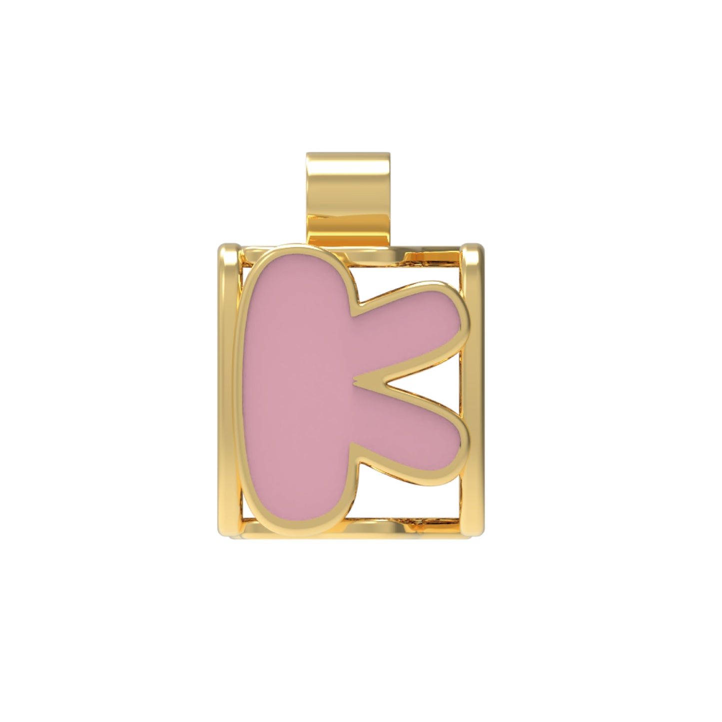 Fashion-Anhänger Buchstabe K-Pures Gold