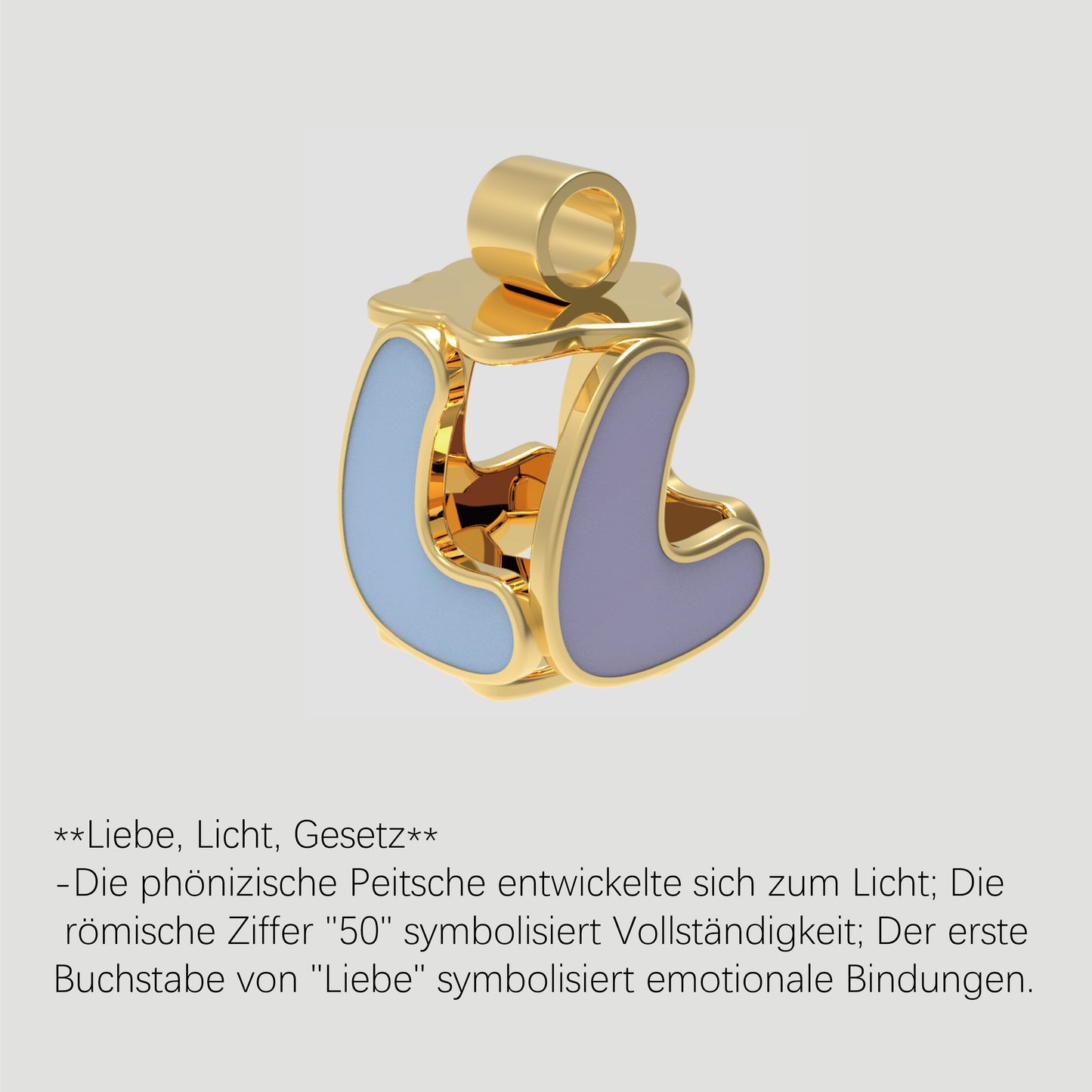 Fashion-Anhänger Buchstabe L-Pures Gold