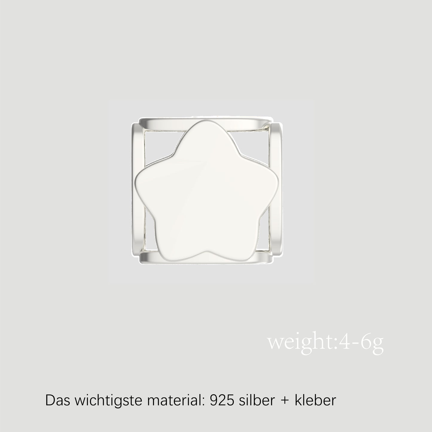 Fashion-Anhänger Buchstabe L-Sterlingsilber