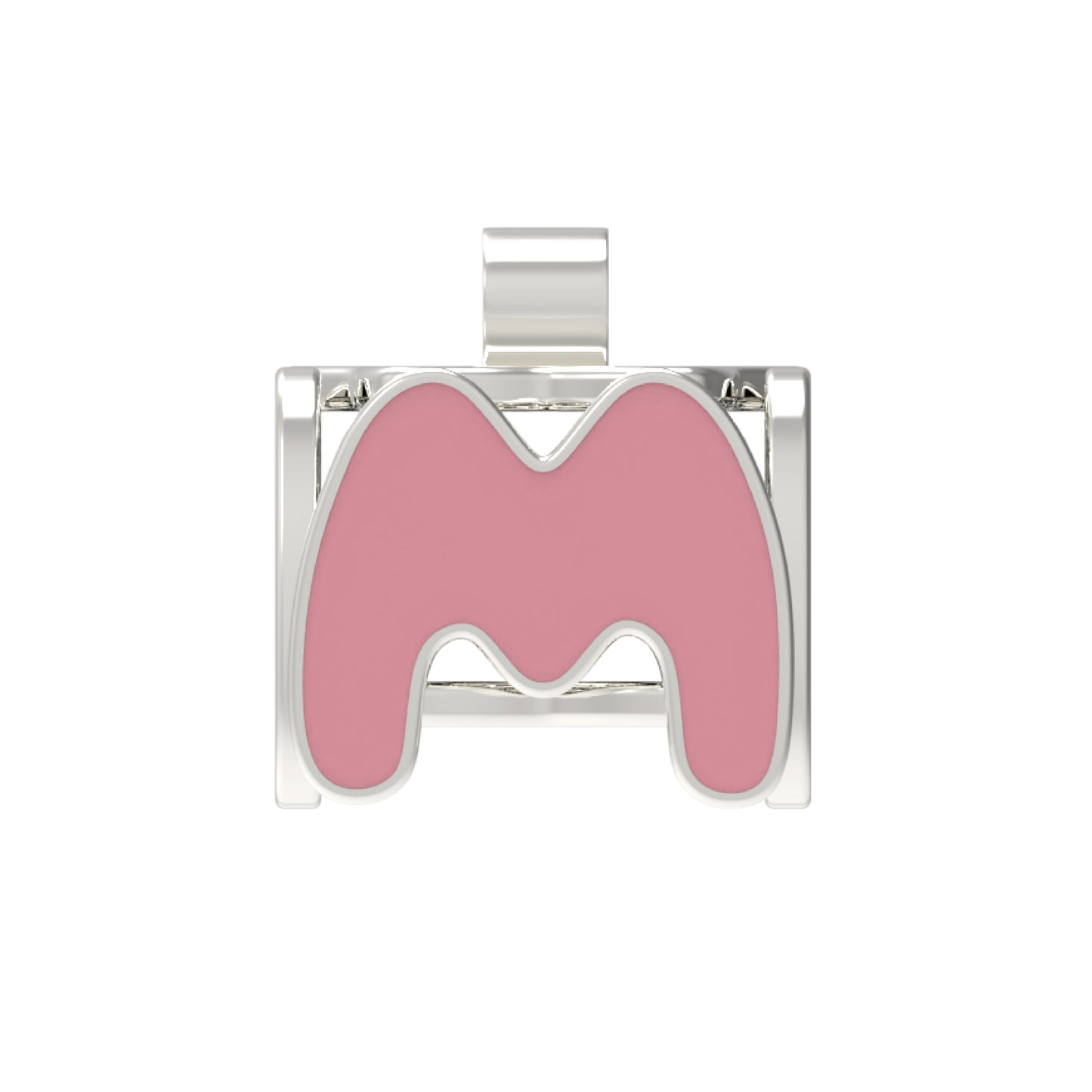 Fashion-Anhänger Buchstabe M-Sterlingsilber