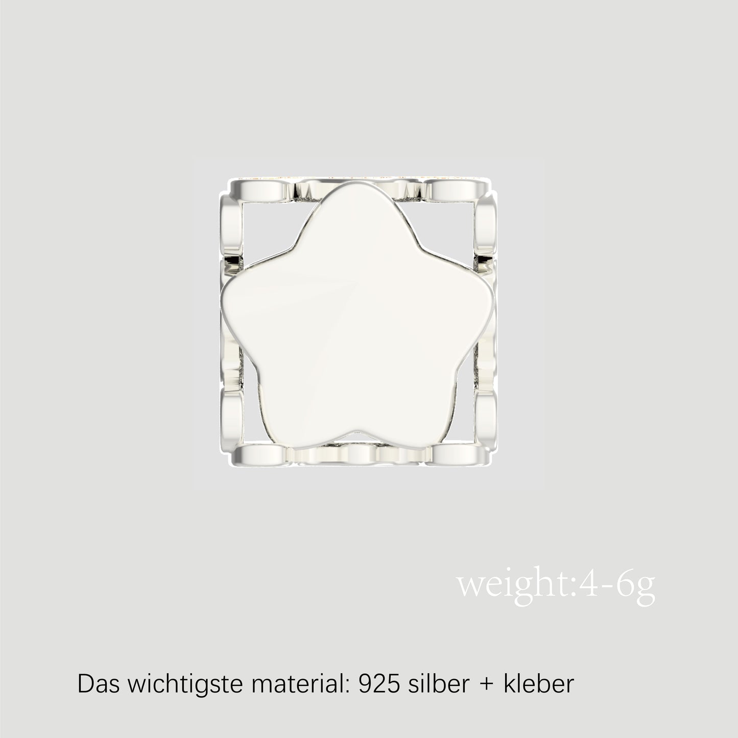 Fashion-Anhänger Buchstabe M-Sterlingsilber