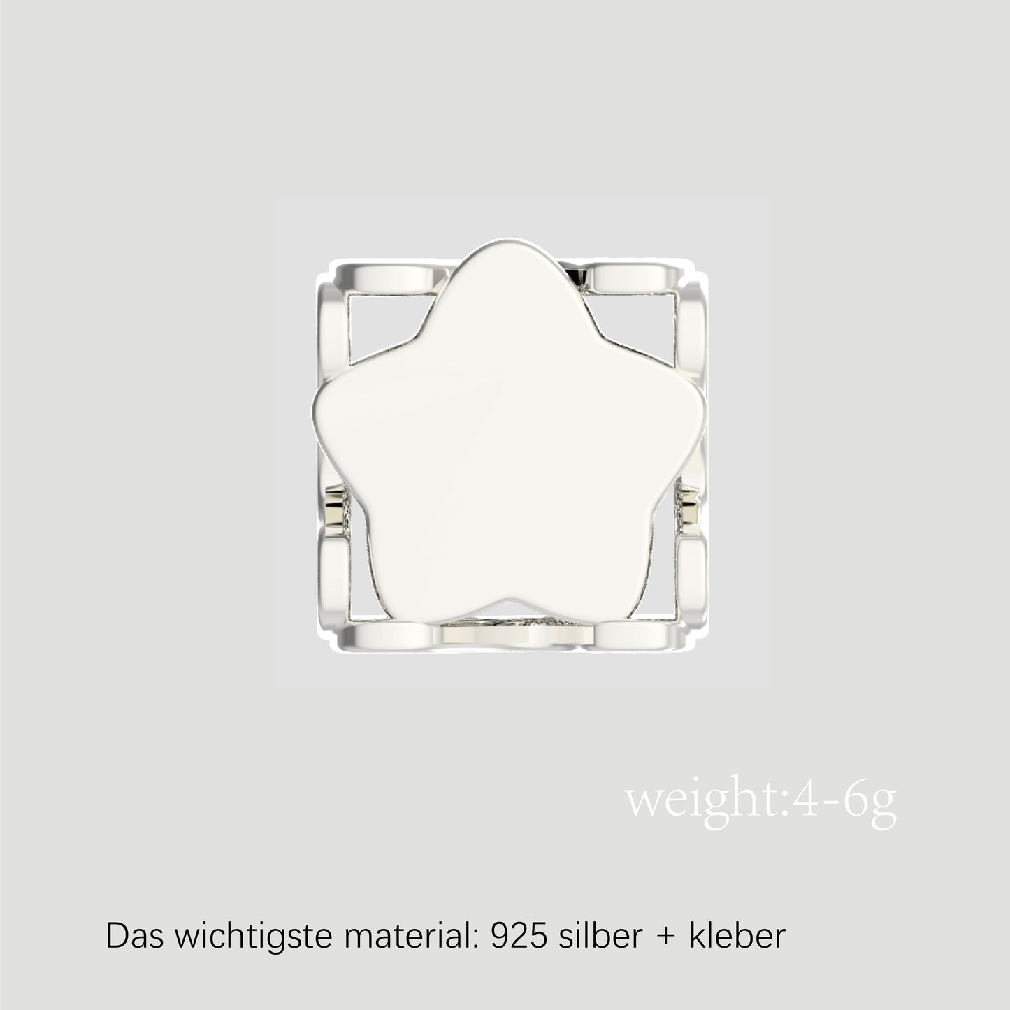 Fashion-Anhänger Buchstabe N-Sterlingsilber