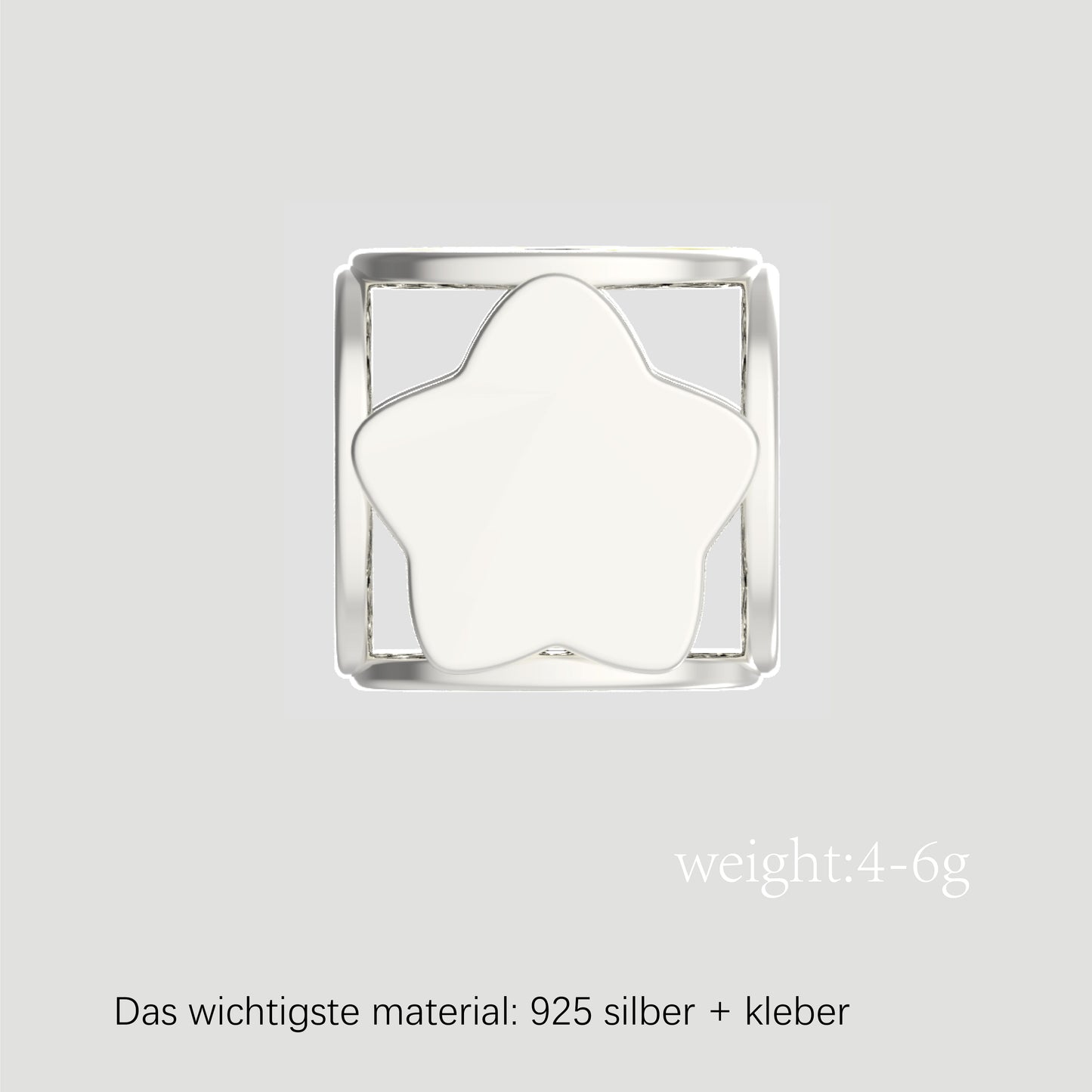 Fashion-Anhänger Buchstabe O-Sterlingsilber