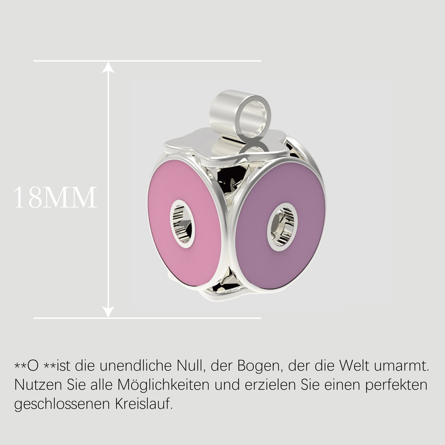 Fashion-Anhänger Buchstabe O-Sterlingsilber